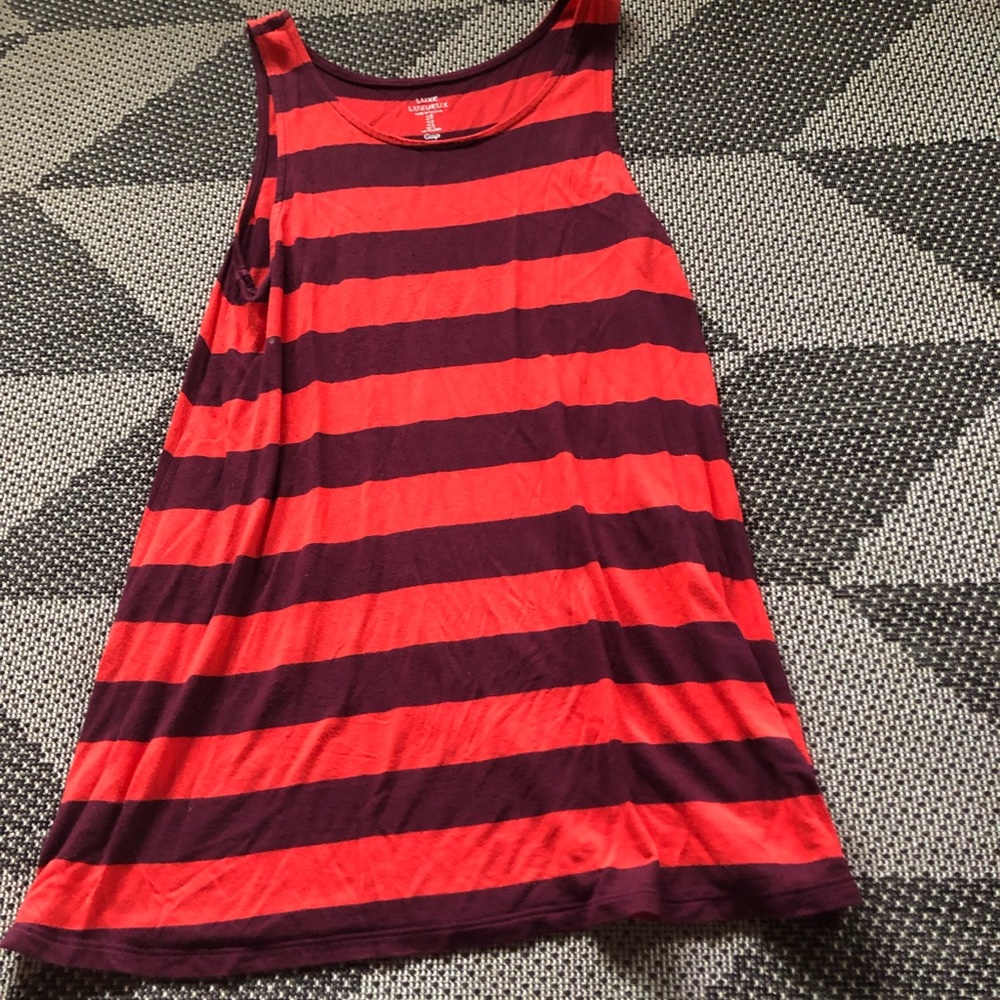 Red and black stripes shirt